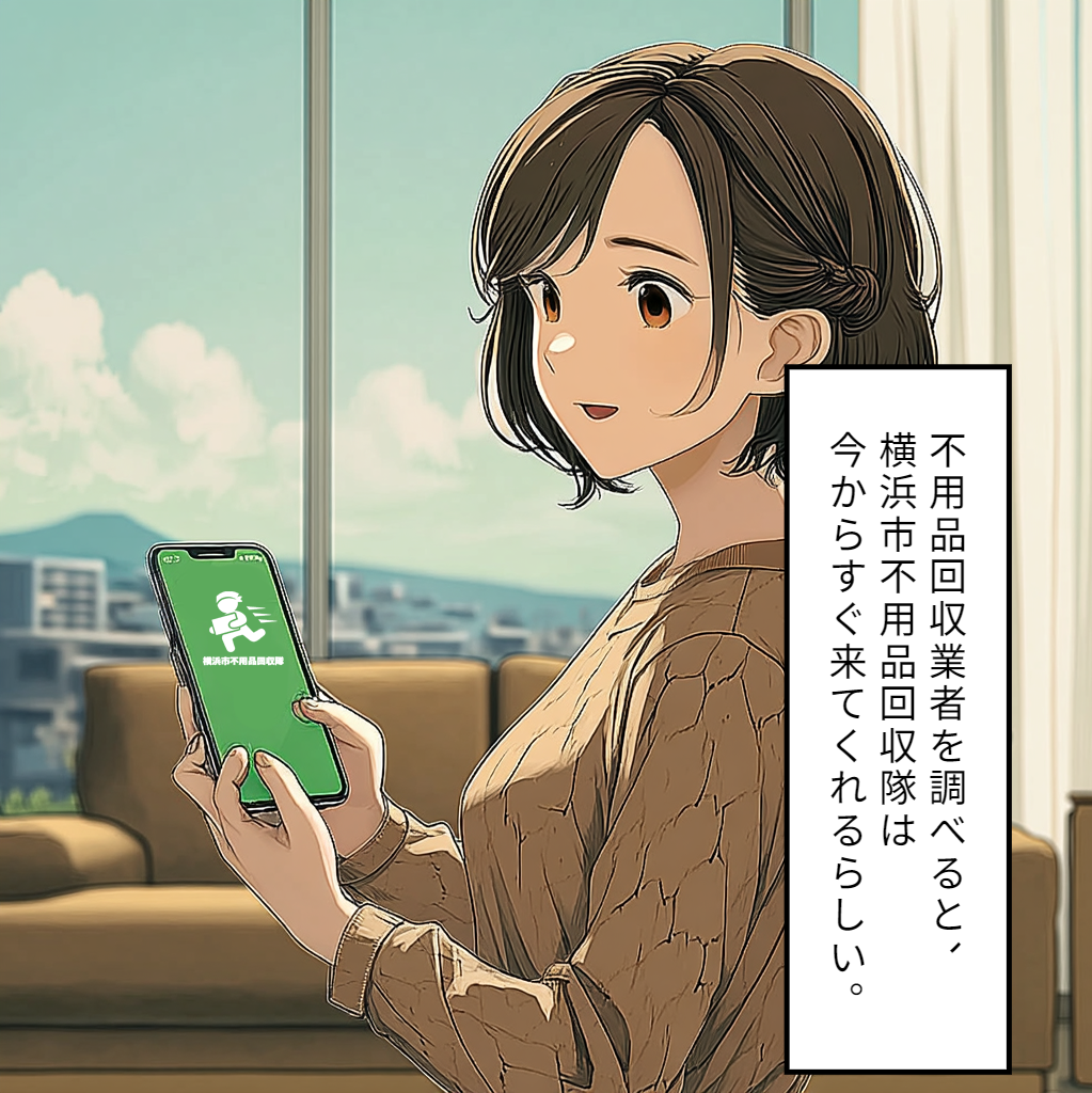 横浜市不用品回収隊 体験漫画 4枚目