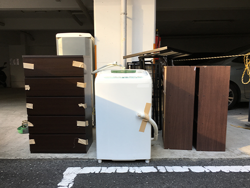 洗濯機とタンス